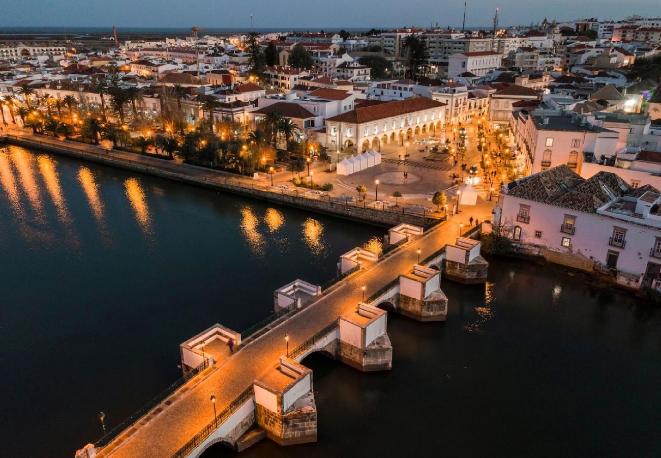 Apartamento en Cabanas de tavira - “Escapada de cabañas”/Ático soleado, piscina y te 