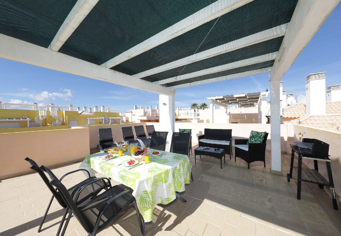 Apartamento en Cabanas de tavira - Apartamento Jane/Dúplex, con piscina y solárium 