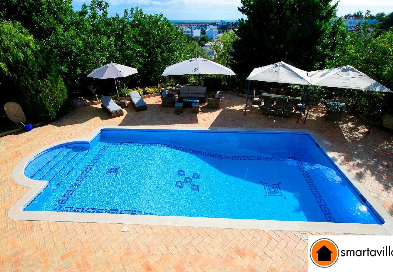 Villa en Tavira - Villa Jacaranda/piscina, vista al mar y jardín ma 