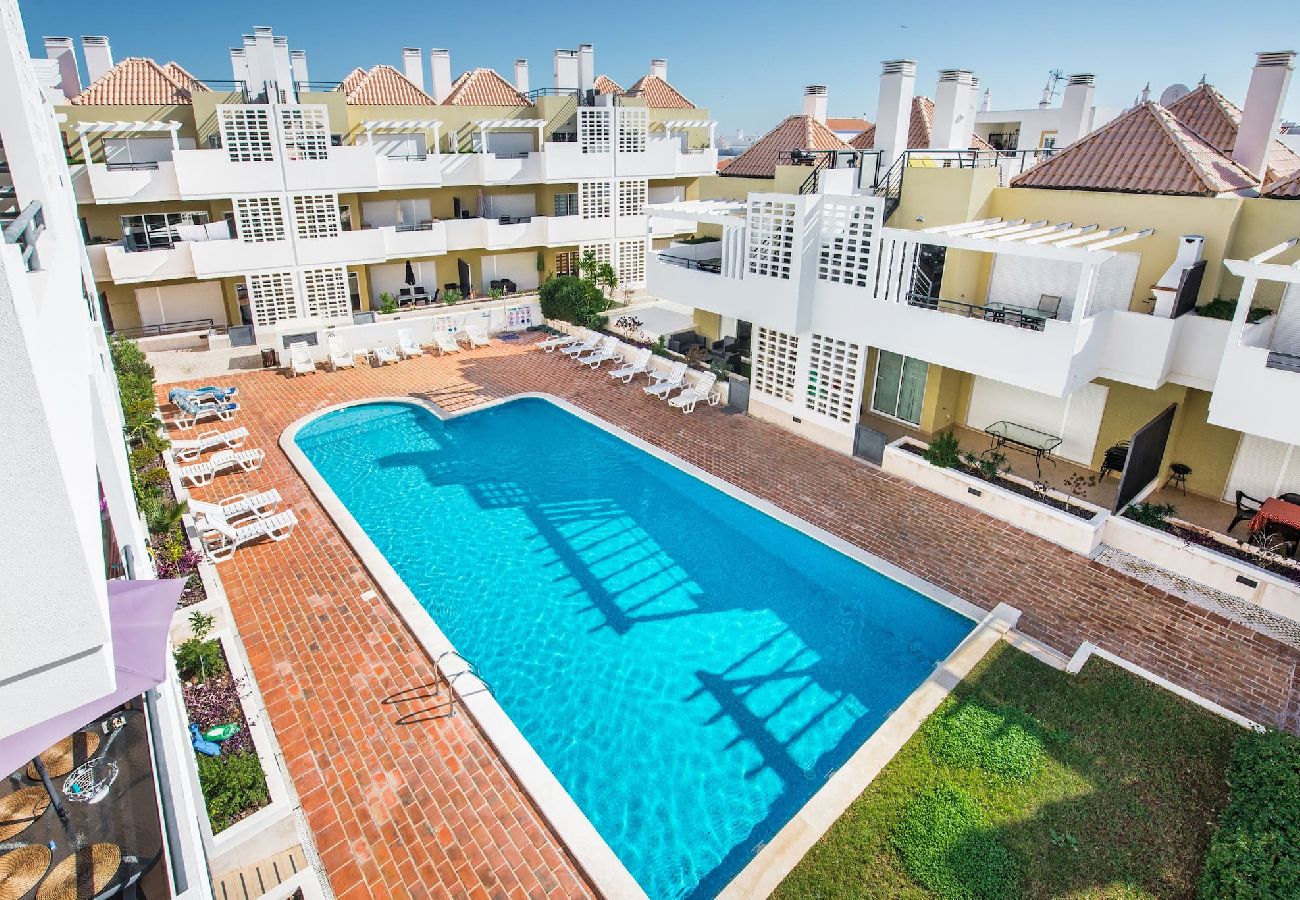 Apartamento en Cabanas de tavira - Apartamento Azul/Penthouse elegante con terraza y 