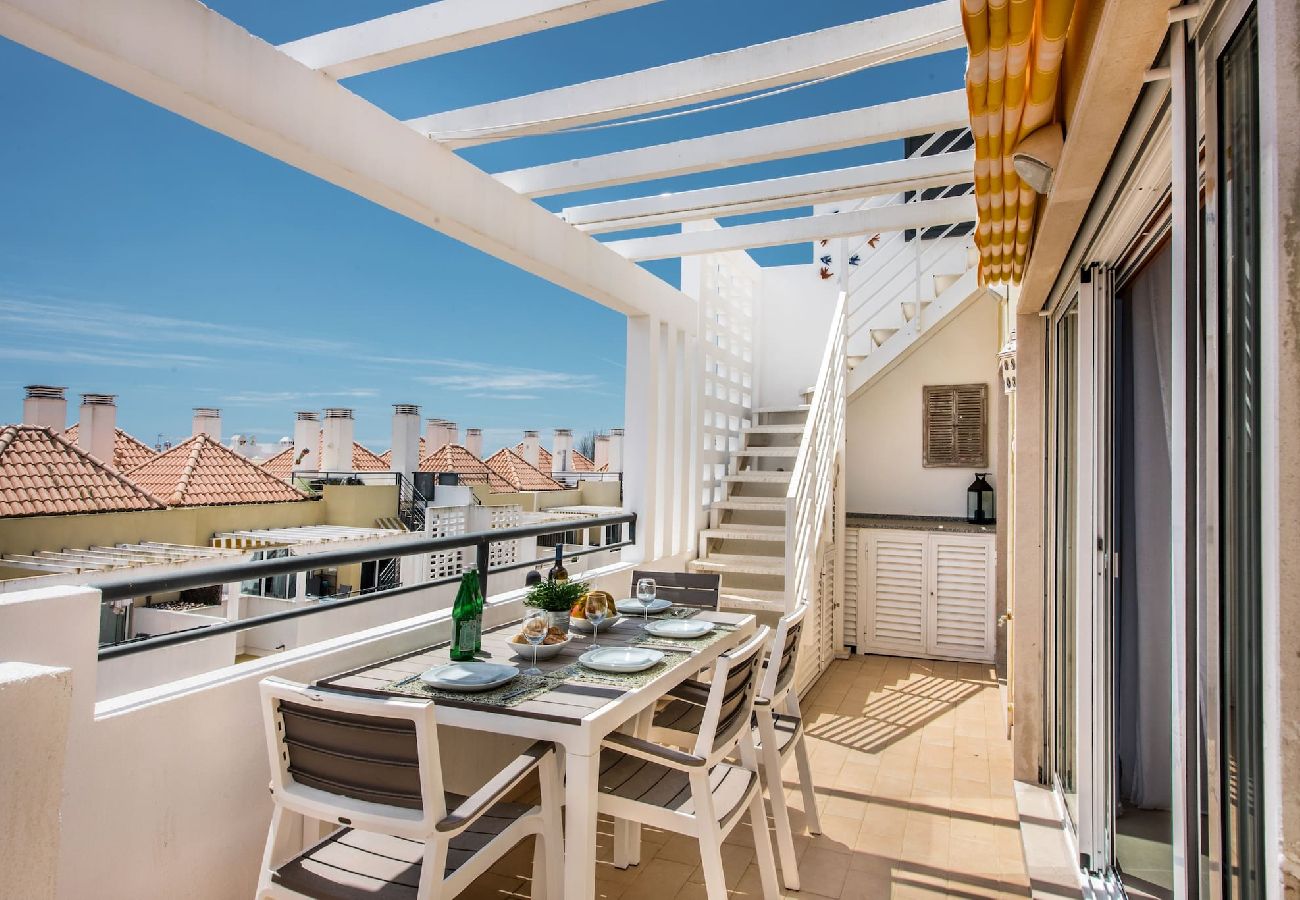 Apartamento en Cabanas de tavira - Apartamento Azul/Penthouse elegante con terraza y 