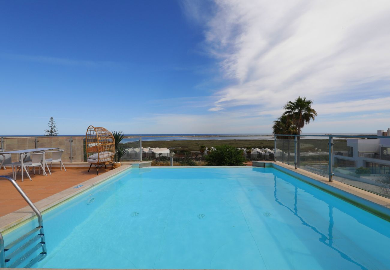 Apartment in Fuseta - Apartment Vista Mar-Beach 1km, Shared Pool